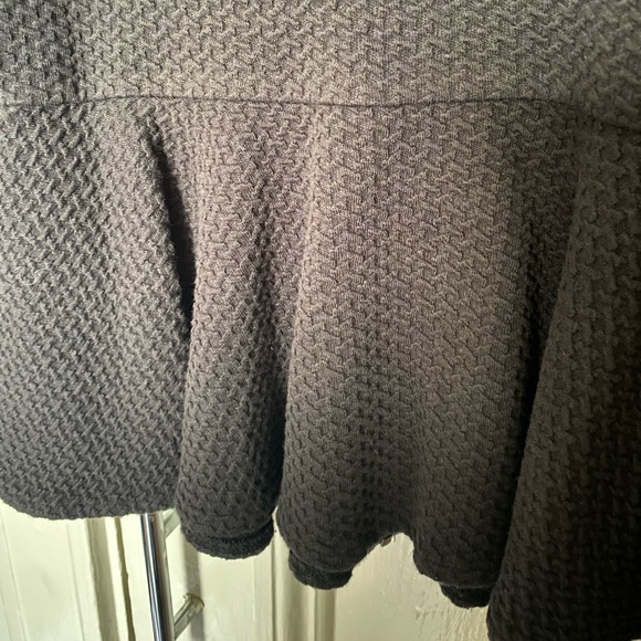 Women’s Textured Black Peplum Zip-Up Ganni Jacket, XS - Picture 4 of 5